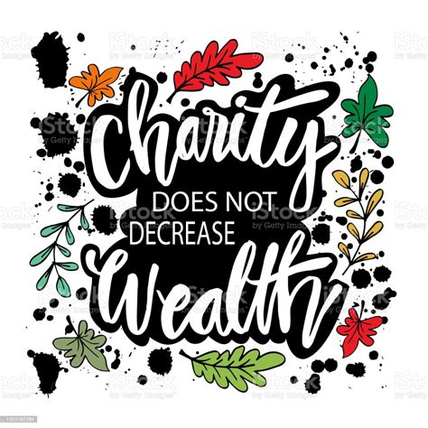 charity does not decrease wealth